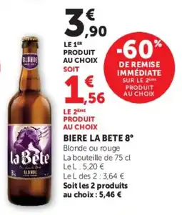 U Express Biere la bete 8° offre