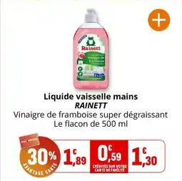 Coccinelle Express RAINETT Liquide vaisselle mains offre