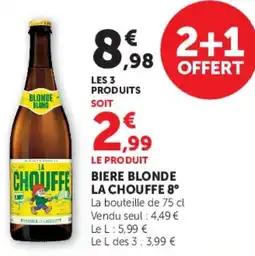 U Express Biere blonde la chouffe 8° offre