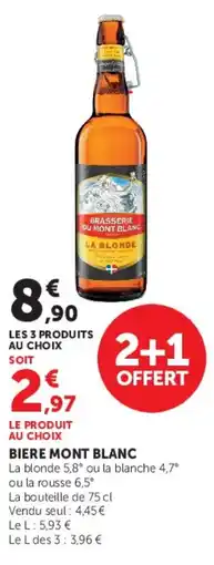 U Express Biere mont blanc offre