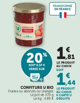 U Express Confiture u bio offre