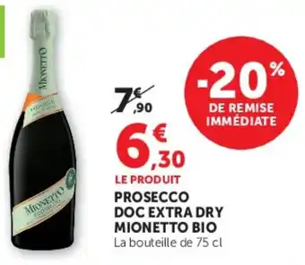 Prosecco doc extra dry mionetto bio