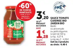 U Express Sauce tomate cuisinee bio jardin bio offre
