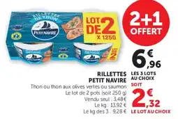 U Express Rillettes petit navire offre