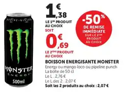 U Express Boisson energisante monster offre