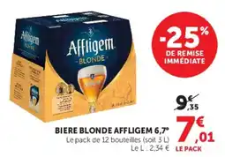 U Express Biere blonde affligem 6,7° offre