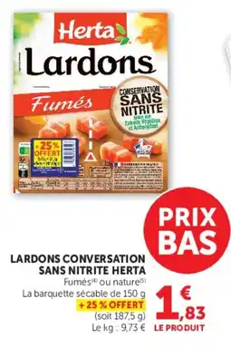 U Express Lardons conversation sans nitrite herta offre