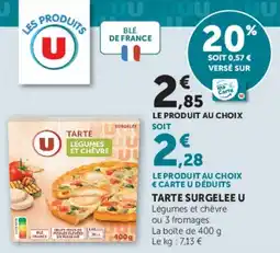 U Express Tarte surgelee u offre