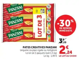 U Express Pates creatives panzani offre