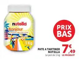 U Express Pate a tartiner nutella offre