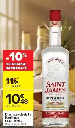 Carrefour Drive Saint james - rhum agricole de la martinique offre