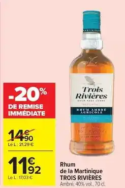 Carrefour Drive Trois rivieres - rhum de la martinique offre