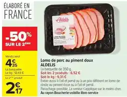 Carrefour Drive Aldelis - lomo de porc au piment doux offre