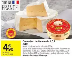 Carrefour Drive Jort - camembert de normandie a.o.p offre