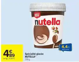 Carrefour Drive Nutella - spécialité glacée offre