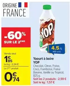 Carrefour Drive Yop - yaourt à boire offre