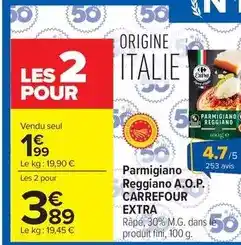 Carrefour Drive Carrefour - parmigiano reggiano a.o.p. extra offre