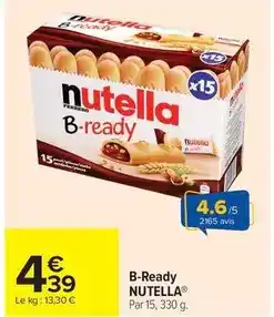 Carrefour Drive Nutella - b-ready offre