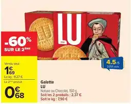 Carrefour Drive Lu - galette offre