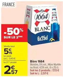 Carrefour Drive 1664 - bière offre
