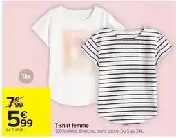 Carrefour Drive Tex - t-shirt femme offre