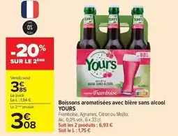 Carrefour Market Boissons aromatisées avec bière sans alcool offre
