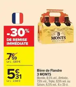 Carrefour Market 3 monts - bière de flandre offre