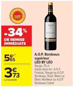 Carrefour Market A.o.p. bordeaux supérieur offre