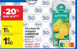 Carrefour Market Carrefour - jus à base de concentré classic' offre