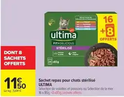 Carrefour Market Ultima - sachet repas pour chats stérilisé offre