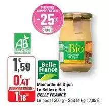 G20 Belle france - moutarde de dijon le réflexe bio offre