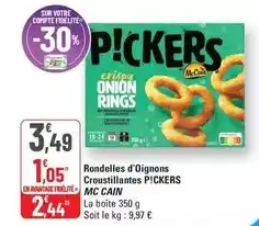 G20 Rondelles d'oignons croustillantes offre