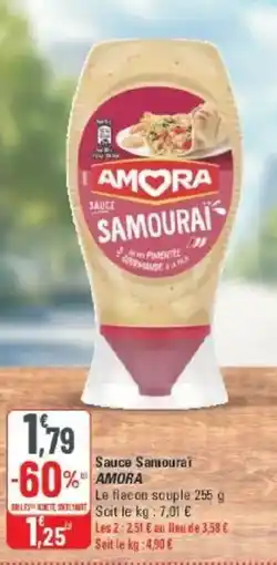G20 Sauce samouraï amora offre
