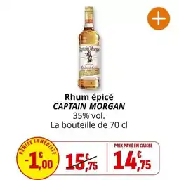 Coccimarket Captain morgan - rhum epicé offre