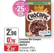 G20 Chocapic - céréales blé complet offre
