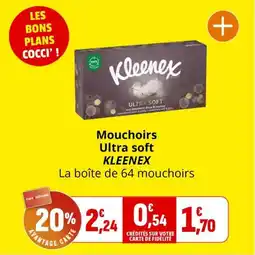 Coccimarket Mouchoirs ultra soft kleenex offre