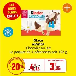 Coccimarket Glace kinder offre