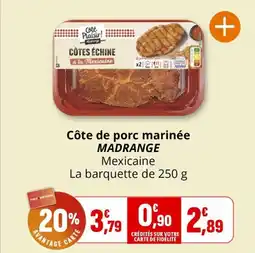 Coccimarket Côte de porc marinée madrange offre