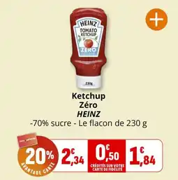 Coccimarket Ketchup zéro heinz offre