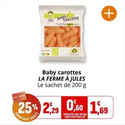 Coccimarket Baby carottes la ferme à jules offre