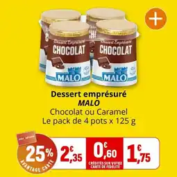 Coccimarket Dessert emprésuré malo offre