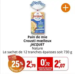 Coccimarket Pain de mie crousti moelleux jacquet offre