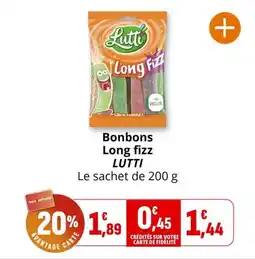 Coccimarket Bonbons long fizz lutti offre