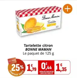 Coccimarket Tartelette citron bonne maman offre