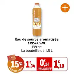Coccimarket Eau de source aromatisée cristaline offre
