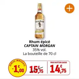 Coccimarket Rhum épicé captain morgan offre