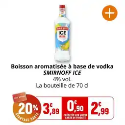 Coccimarket Boisson aromatisée à base de vodka smirnoff ice offre