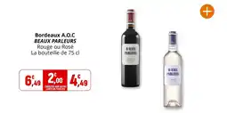 Coccimarket Bordeaux a.o.c beaux parleurs offre