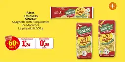 Coccinelle Supermarché Pâtes 3 minutes panzani offre