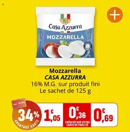 Coccinelle Supermarché Mozzarella casa azzurra offre